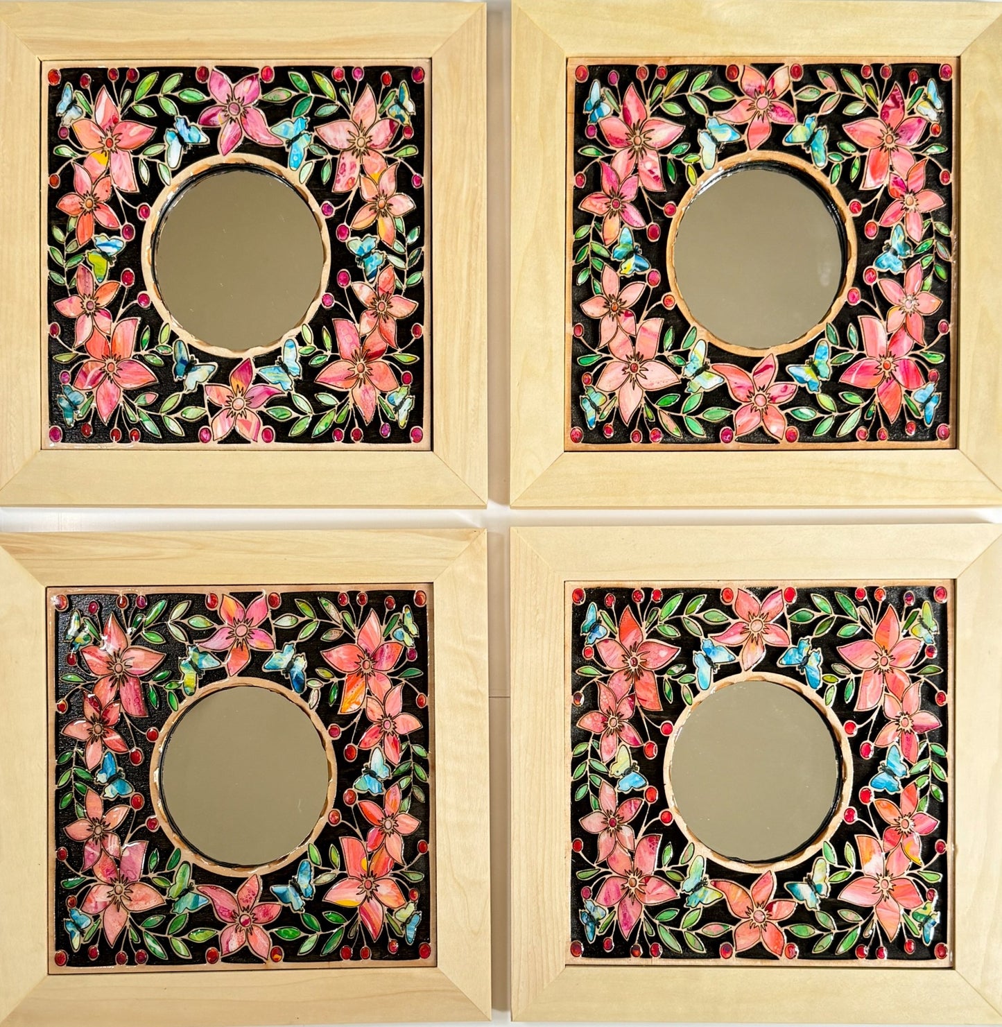 Nature's Mosaic Mirror set - Pashley Creations